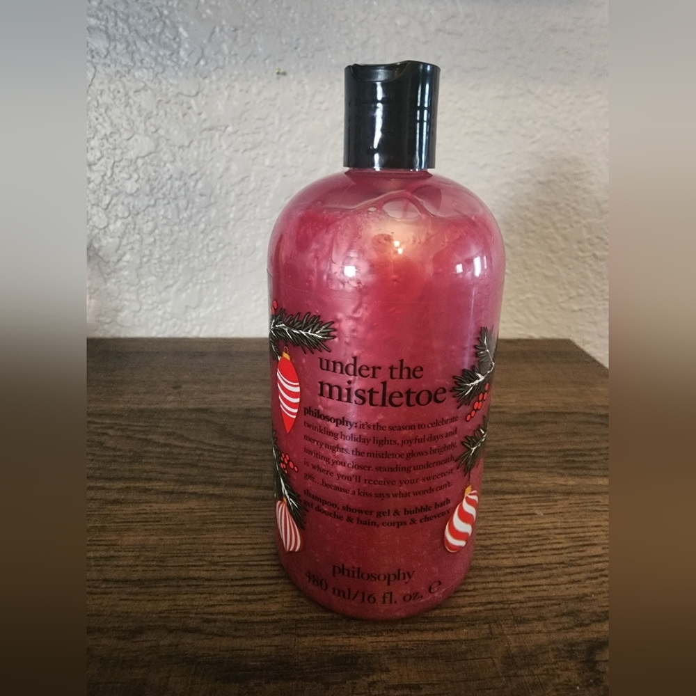 Sealed Philosophy Under The Mistletoe Shampoo, Bath, Shower Gel 16oz / 480ml